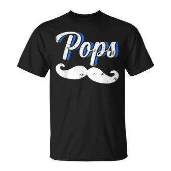 Pops Poppa Papa Father Dad Daddy Husband Stepdad Grandpa Gift For Mens Unisex T-Shirt | Mazezy AU