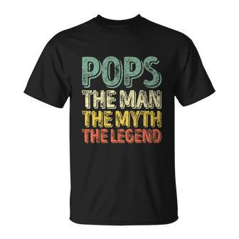 Pops The Man The Myth The Legend Christmas Unisex T-Shirt - Monsterry CA