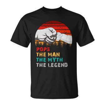 Pops The Man The Myth The Legend Unisex T-Shirt - Monsterry UK