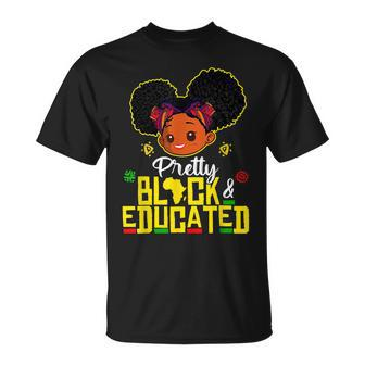 Pretty Black Educated Black Princess Girl Junenth Kids T-Shirt - Seseable