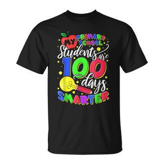 My Primary School Students Are 100 Days Smarter Teacher T-shirt - Seseable