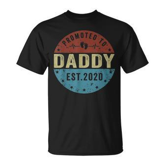 Promoted To Daddy Est 2021 Fathers Day Gifts Unisex T-Shirt - Seseable