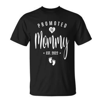 Promoted To Mommy 2022 First Time Mothers New Mom To Be Cool Gift Unisex T-Shirt - Monsterry UK