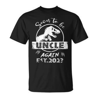 Promoted To Uncle Again 2023 Soon To Be Uncle Again Gift For Mens Unisex T-Shirt | Mazezy CA