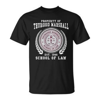 Property Of Thurgood Marshall Est 1946 School Of Law T-shirt - Thegiftio UK