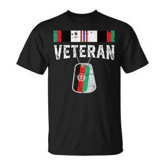 Proud Afghanistan Combat Veteran Distressed T-shirt - Seseable