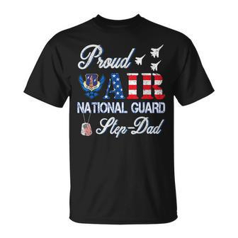 Proud Air National Guard Step-Dad Air Force Veterans Day T-shirt - Seseable