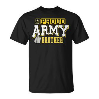 Proud Army Brother Military Pride T Unisex T-Shirt | Mazezy