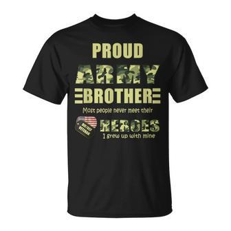 Proud Army Brother Oif Oef Veteran T-shirt - Seseable