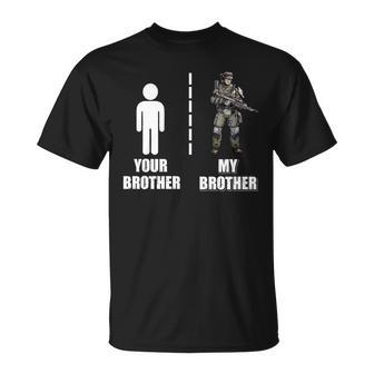 Proud Army Brother Your Brother My Brother T-shirt - Thegiftio UK