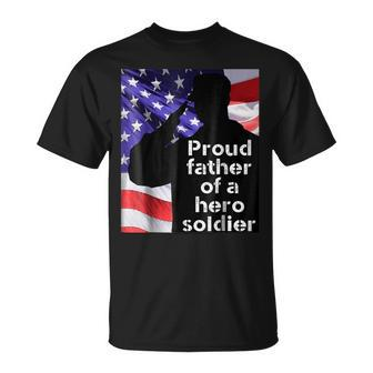 Proud Army Dad  Best Military Gift  For Dad Gift For Mens Unisex T-Shirt