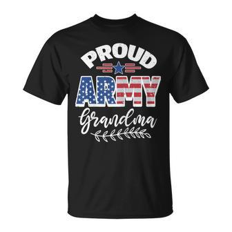 Proud Army Grandma Gift For Womens Unisex T-Shirt | Mazezy