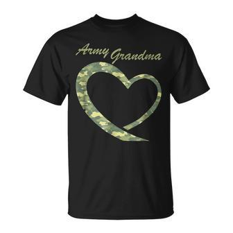 Proud Army Grandma Military Grandma Camouflage T-shirt - Seseable