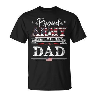 Proud Army National Guard Dad US Military Gift V2 Unisex T-Shirt - Seseable