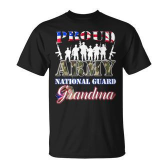 Proud Army National Guard Grandma Us Military Gift Unisex T-Shirt | Mazezy