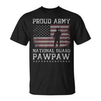 Proud Army National Guard Pawpaw Us Military Gift Gift For Mens Unisex T-Shirt | Mazezy DE