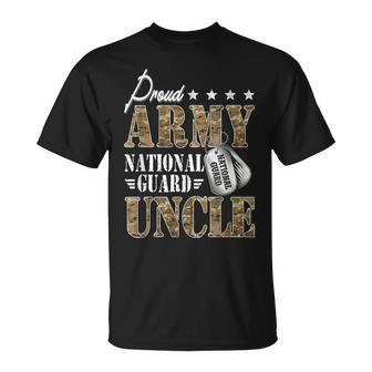 Proud Army National Guard Uncle National Guard Graduation Unisex T-Shirt | Mazezy
