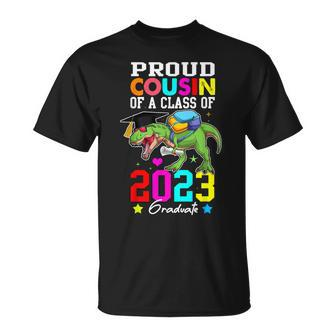 Proud Cousin Of A Class Of 2023 Graduate Senior Dinosaur 23 Unisex T-Shirt | Mazezy