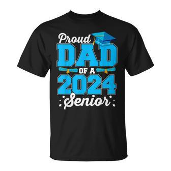 Proud Dad Of A 2024 Senior Graduate Graduation Senior 24 T-shirt - Thegiftio UK