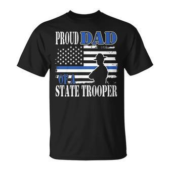 Proud Dad Of A Police Officer V2 Unisex T-Shirt - Seseable