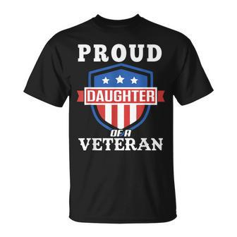 Proud Daughter Of A Veteran Proud Veteran Family T-shirt - Seseable