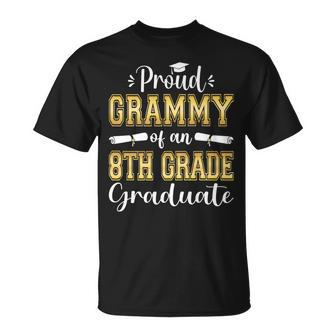 Proud Grammy Of 2023 8Th Grade Graduate Middle School Family Unisex T-Shirt | Mazezy UK