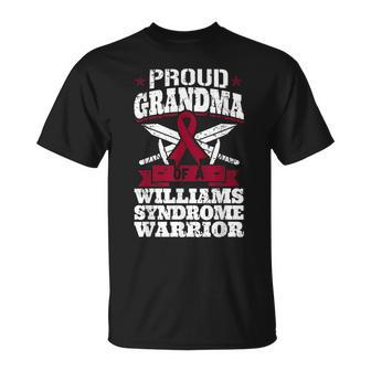 Proud Grandma Of A Williams Syndrome Warrior Awareness Unisex T-Shirt | Mazezy