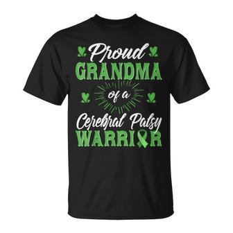 Proud Grandma Of Cerebral Palsy Warrior Awareness Unisex T-Shirt | Mazezy