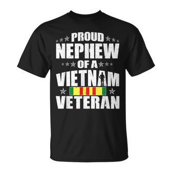 Proud Nephew Of A Vietnam Veteran - Military Veterans Family T-shirt - Seseable