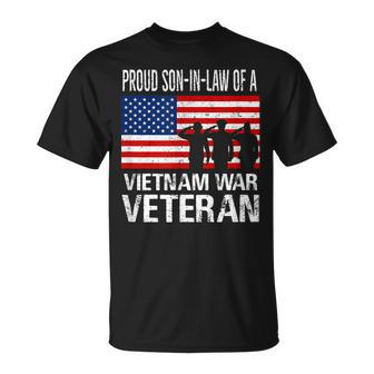 Proud Son-In-Law Vietnam War Veteran Matching Father-In-Law T-Shirt - Seseable