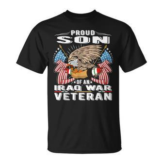 Proud Son Of An Iraq War Veteran - Military Vets Child T-shirt | Seseable UK