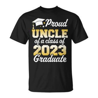 Proud Uncle Of A Class Of 2023 Graduate Senior Family Unisex T-Shirt | Mazezy