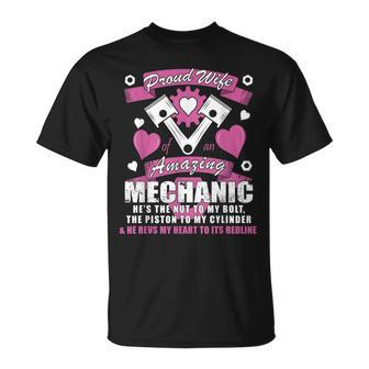 Proud Wife Of Mechanic Unisex T-Shirt | Mazezy