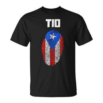 Puerto Rican Tio Uncle Puerto Rico Flag Latino Gift For Mens Unisex T-Shirt | Mazezy UK