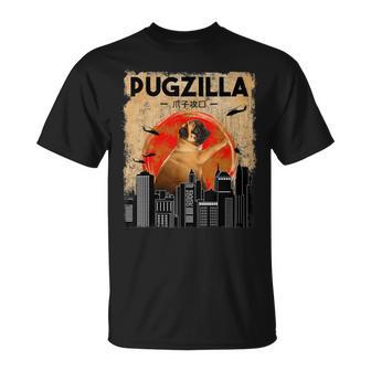 Pug Pugzilla Dog Pug T-Shirt - Seseable