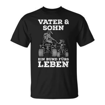 Quad Vater Sohn Papa Atv Fahrer Vatertag T-Shirt - Seseable