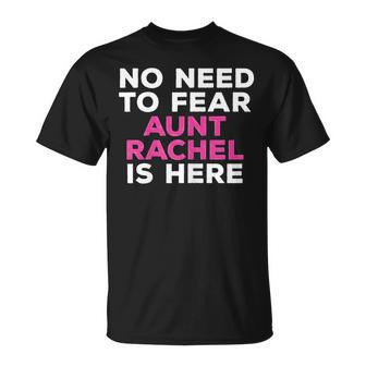 Rachel Funny Aunt Gift Family Name Text Gift For Womens Unisex T-Shirt - Seseable