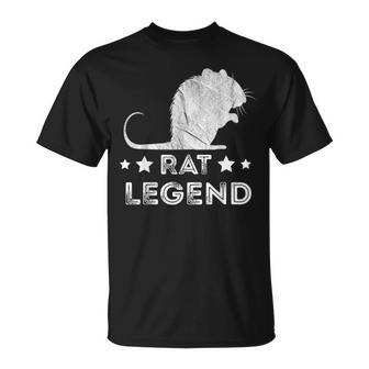Rat Legend Vintage Nager Rattenliebhaber Maus Ratten Besitzer T-Shirt - Seseable
