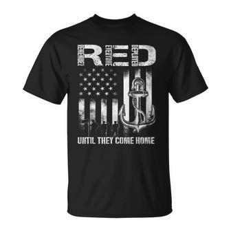 Red Friday Military Deployed Navy Soldier Us Flag Veteran Unisex T-Shirt | Mazezy