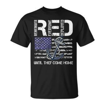Red Friday Military Navy Soldier American Flag Veteran Unisex T-Shirt | Mazezy