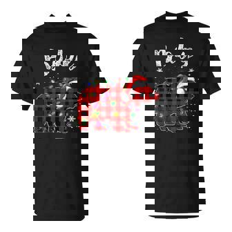 Red Plaid Baby Bear Buffalo Matching Pajama Christmas T-shirt - Thegiftio