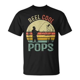 Reel Cool Pops Fishing Dad Gifts Fathers Day Fisherman Unisex T-Shirt