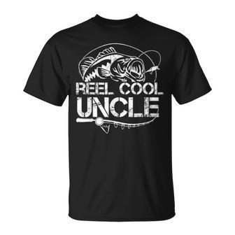 Reel Cool Uncle Fishing Daddy Fathers Day Dad Gifts For Men V2 Unisex T-Shirt - Seseable