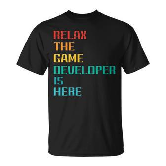 Relax The Game Developer Is Here Professional Game Dev Unisex T-Shirt | Mazezy DE