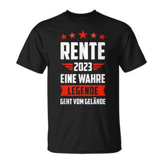 Rentner 2023 Eine Legende Geht In Rente T-Shirt - Seseable