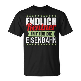 Rentner Eisenbahn Geschenk Rente Modelleisenbahn T-Shirt - Seseable