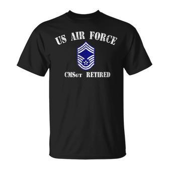 Retired Air Force Chief Master Sergeant Military Veteran T-shirt - Seseable