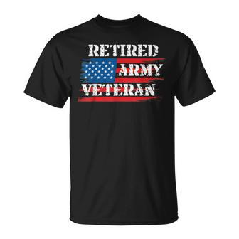 Retired US Army Military Veteran T-shirt - Seseable
