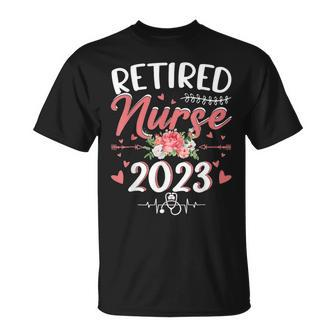 Retirement For Nurse 2023 Nursing Retired Nurse 2023 T-Shirt - Seseable