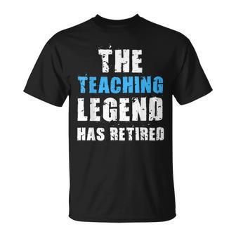 Retiring Teacher Teaching Legend Retired Retirement T-shirt - Thegiftio UK